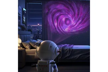 Barnelampe Mobility On Board Stellar Light Space Astronaut - Sølv - Interiør - Innredning til barnerom - Barnelamper - Skrivebordslampe barn