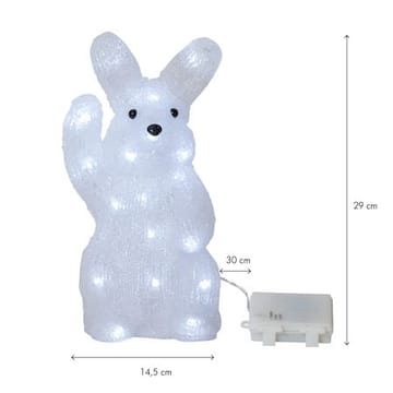Crystalo dekorasjonsfigur 14,5 cm - hvit - Interiør - Innredning til barnerom - Barnelamper