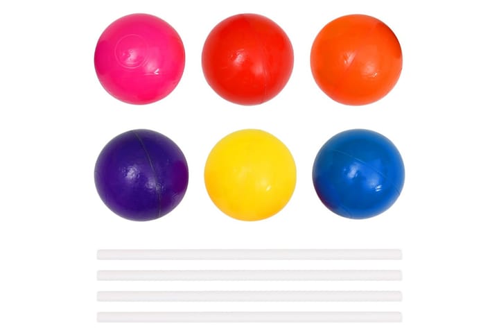 Ballbasseng med 50 baller for barn 75x75x32 cm - Ballhav
