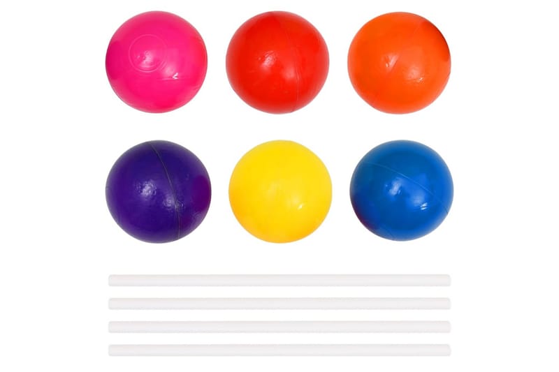 beBasic Ballbasseng med 300 baller for barn 75x75x32 cm - Ballhav