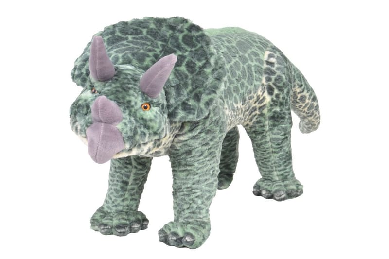 St�ående lekedinosaur triceratops grønn XXL - grønn - Dekorasjon til barnerom