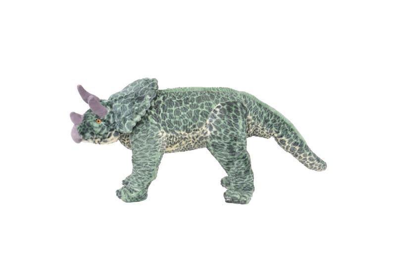 Stående lekedinosaur triceratops grønn XXL - grønn - Dekorasjon til barnerom