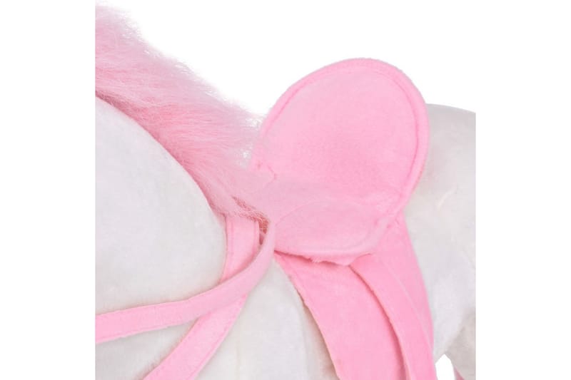 Stående lekeenhjørning hvit og rosa XXL - Dekorasjon til barnerom