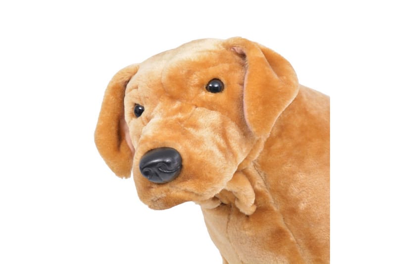 Stående lekehund labrador plysj lysebrun XXL - Dekorasjon til barnerom