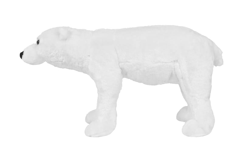 Stående lekeisbjørn plysj hvit XXL - Dekorasjon til barnerom