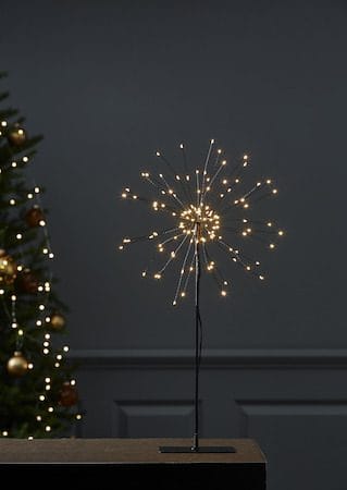 Firework innendørsdekorasjon med belysning 25 cm - Svart - Interiør - Innredning til barnerom - Barnelamper