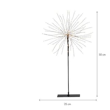 Firework innendørsdekorasjon med belysning 25 cm - Svart - Interiør - Innredning til barnerom - Barnelamper