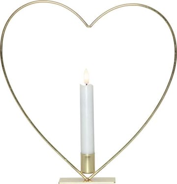 Flamme Heart innendørsdekorasjon 28 cm - Messing - Interiør - Innredning til barnerom - Barnelamper