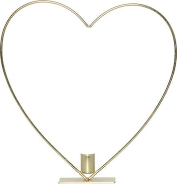 Flamme Heart innendørsdekorasjon 28 cm - Messing - Interiør - Innredning til barnerom - Barnelamper