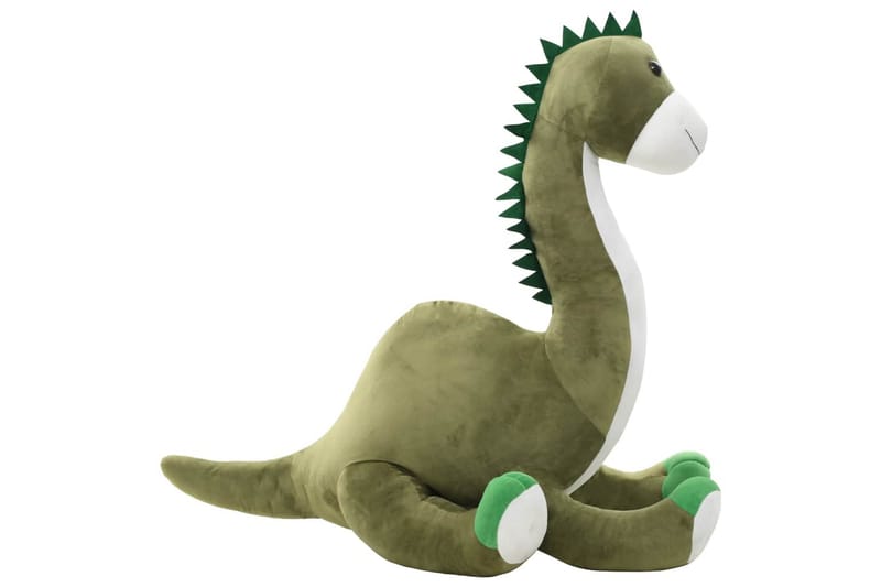 Lekebrontosaurus i plysj grønn - Dekorasjon til barnerom