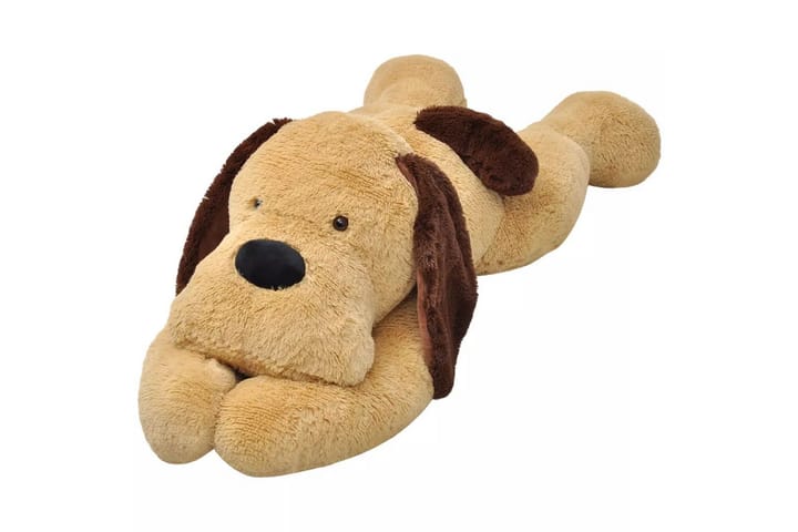 Lekehund i plysj brun 120 cm - Dekorasjon til barnerom