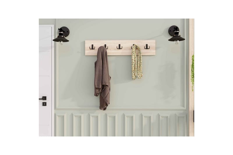 Kresto Veggbrett 80x80 cm - Eik - Oppbevaring - Kles oppbevaring - Kleshengere & knaggrekker - Knagger