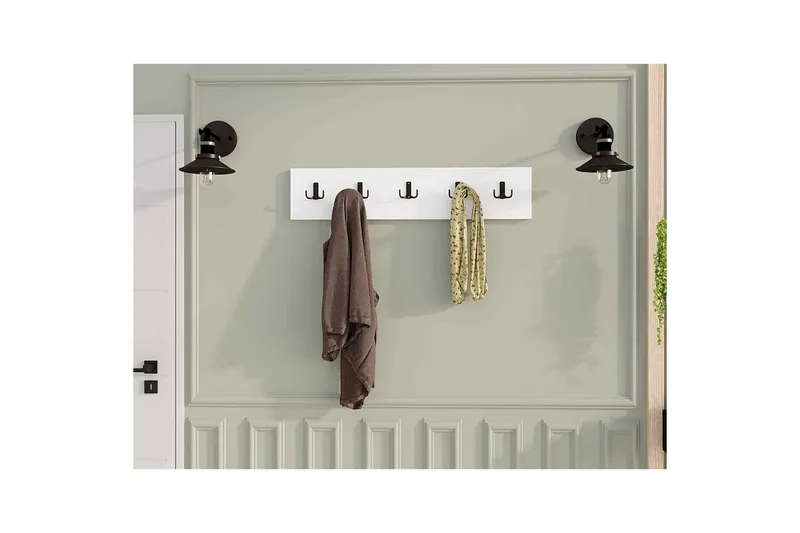 Kresto Veggbrett 80x80 cm - Hvit - Oppbevaring - Kles oppbevaring - Kleshengere & knaggrekker - Knagger