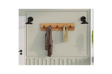 Kresto Veggbrett 80x80 cm - Valnøtt - Oppbevaring - Kles oppbevaring - Kleshengere & knaggrekker - Knagger