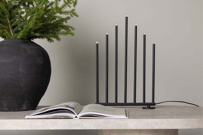 Björnfjället Ljusstake Venture Home Black - Interiør - Lys & dufter - Lysestaker og lykter