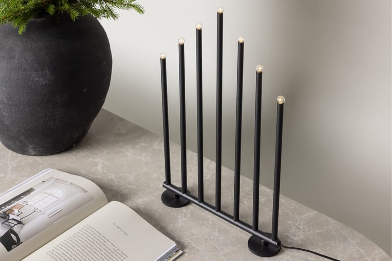 Björnfjället Ljusstake Venture Home Black - Interiør - Lys & dufter - Lysestaker og lykter