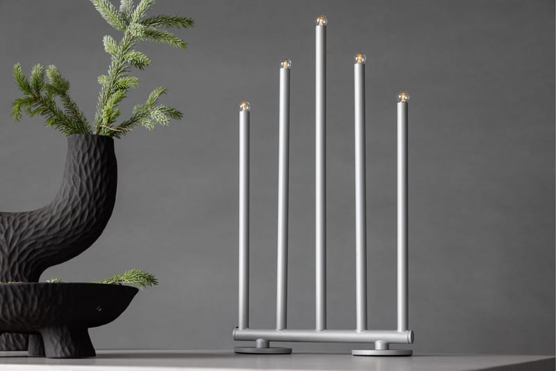 Björnfjället Ljusstake Venture Home Silver - Interiør - Lys & dufter - Lysestaker og lykter