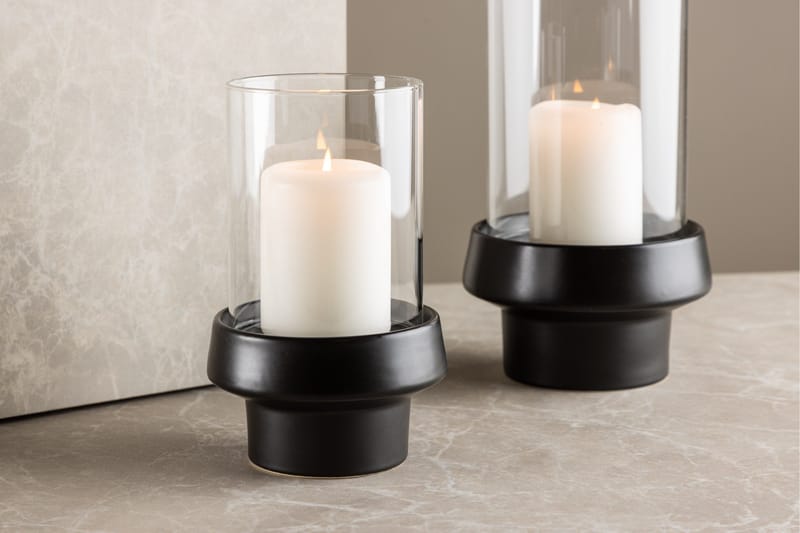 Davida Lyslykt 13x20 cm - Svart - Interiør - Lys & dufter - Lysestaker og lykter