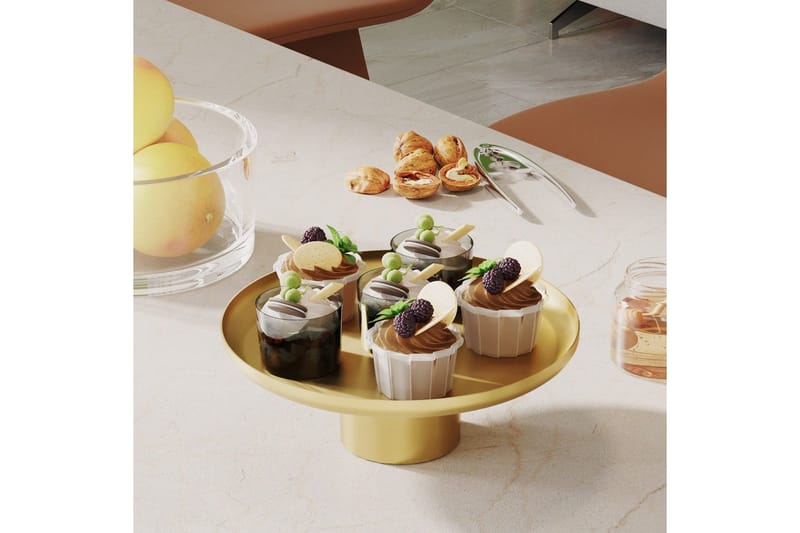 Dekorativt metalltilbehør Mirven Gull - Gull - Interiør - Lys & dufter - Lysholdere & lysfat