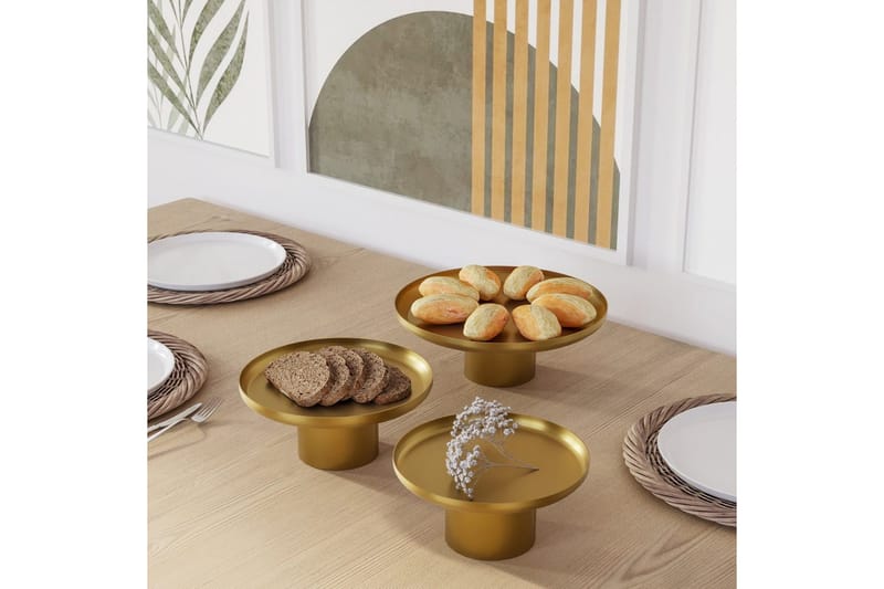 Dekorativt metalltilbehør Mirven Gull - Gull - Interiør - Lys & dufter - Lysholdere & lysfat