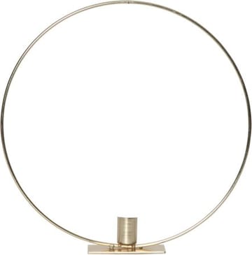 Flamme Ring innendørsdekorasjon 28,5 cm - messing/hvit - Interiør - Lys & dufter - Lysestaker og lykter