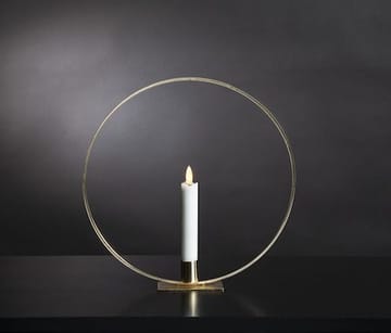 Flamme Ring innendørsdekorasjon 28,5 cm - messing/hvit - Interiør - Lys & dufter - Lysestaker og lykter