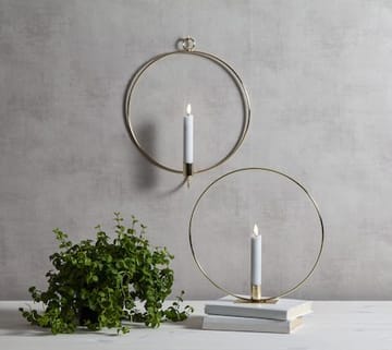 Flamme Ring innendørsdekorasjon 28,5 cm - messing/hvit - Interiør - Lys & dufter - Lysestaker og lykter