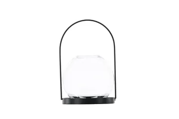 Flora Lyslykt 14x14 cm - Svart - Interiør - Lys & dufter - Lysestaker og lykter