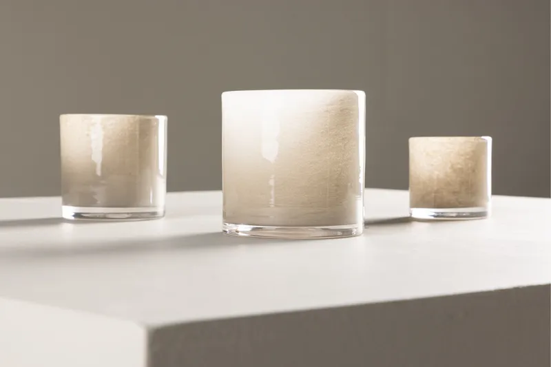 Glora Lyslykt 12x12 cm - Beige - Interiør - Lys & dufter - Lysestaker og lykter