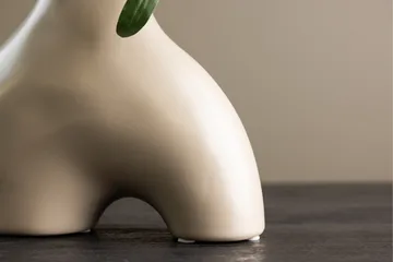 Kento Lysestake 8x15 cm - Beige - Interiør - Lys & dufter - Lysestaker og lykter