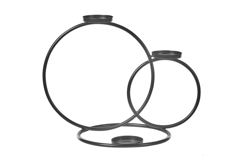 Ljusstake Beliani Cakung Black - Interiør - Lys & dufter - Lysestaker og lykter
