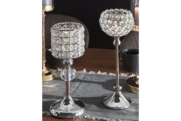 Ljusstake Beliani Esternay Silver - Interiør - Lys & dufter - Lysestaker og lykter