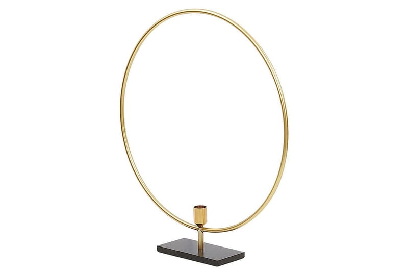 Ljusstake Beliani Seram GOLD||Black - Interiør - Lys & dufter - Lysestaker og lykter