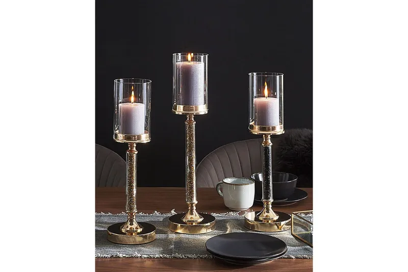 Ljusstake Black||GOLD - Interiør - Lys & dufter - Lysestaker og lykter