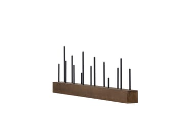 Lysestake og kandelaber til bord Venture Home Kungsberget lysestake Walnut - Interiør - Lys & dufter - Lysestaker og lykter