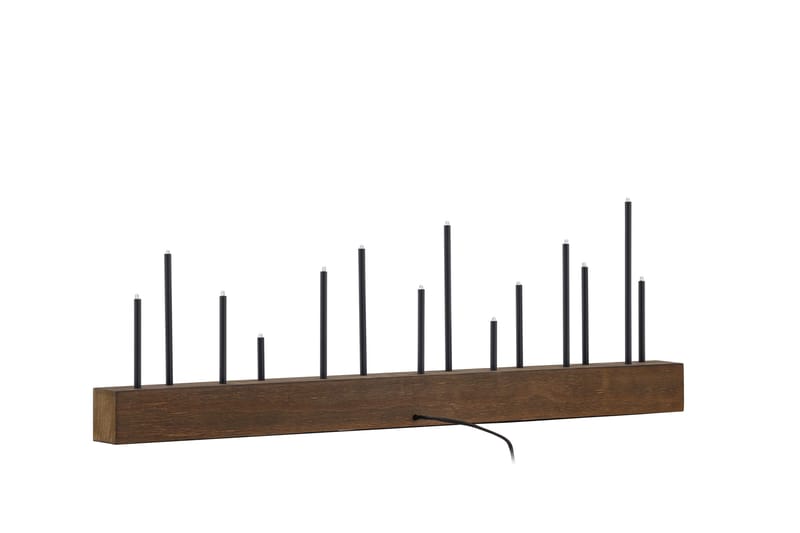 Lysestake og kandelaber til bord Venture Home Kungsberget lysestake Walnut - Interiør - Lys & dufter - Lysestaker og lykter