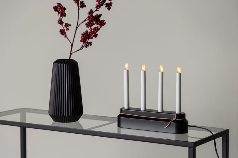 Näsfjället Ljusstake Venture Home Black - Interiør - Lys & dufter - Lysestaker og lykter
