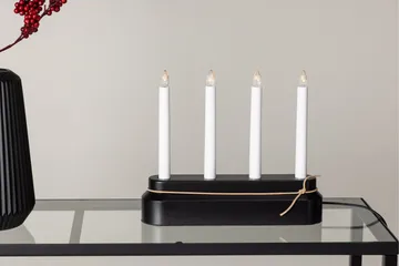 Näsfjället Ljusstake Venture Home Black - Interiør - Lys & dufter - Lysestaker og lykter