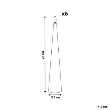 LED-lys Aurum Sett med 6 - Rød - Interiør - Dekorasjon & innredningsdetaljer - Julepynt & juledekorasjon - Jul lys