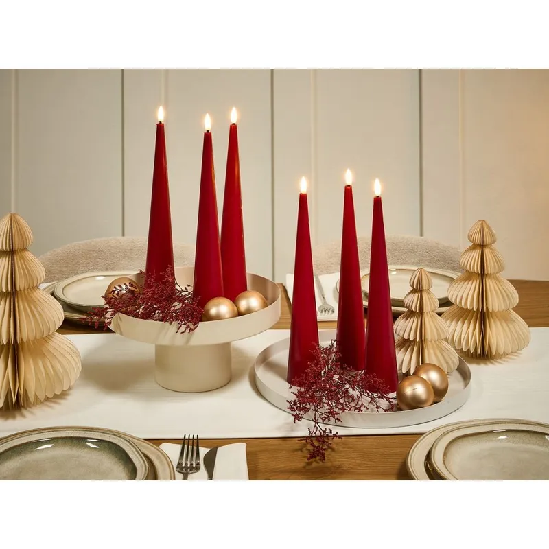 LED-lys Aurum Sett med 6 - Rød - Interiør - Dekorasjon & innredningsdetaljer - Julepynt & juledekorasjon - Jul lys