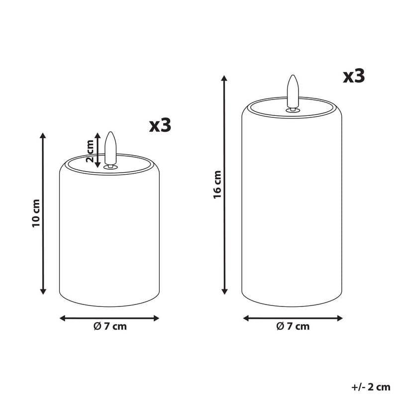 LED-lys Noisette Set med 6 - Hvit - Interiør - Dekorasjon & innredningsdetaljer - Julepynt & juledekorasjon - Jul lys