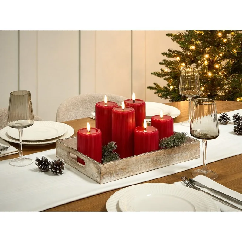 LED-lys Noisette Set med 6 - Rød - Interiør - Dekorasjon & innredningsdetaljer - Julepynt & juledekorasjon - Jul lys