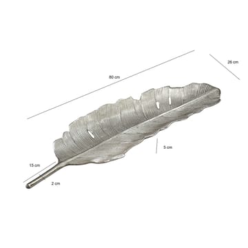 Navora dekorasjonsbolle Blad i aluminium - Sølv - Interiør - Dekorasjon & innredningsdetaljer
