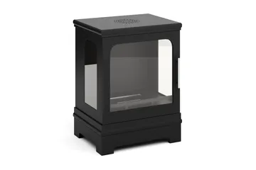 Corbo Liten Frittstående Rektangulær Etanolpeis 59x35x45 cm i Stål og Glass - Svart - Interiør - Peis - Peis uten pipe - Biopeis