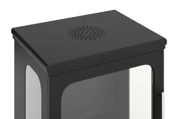 Corbo Liten Frittstående Rektangulær Etanolpeis 59x35x45 cm i Stål og Glass - Svart - Interiør - Peis - Peis uten pipe - Biopeis