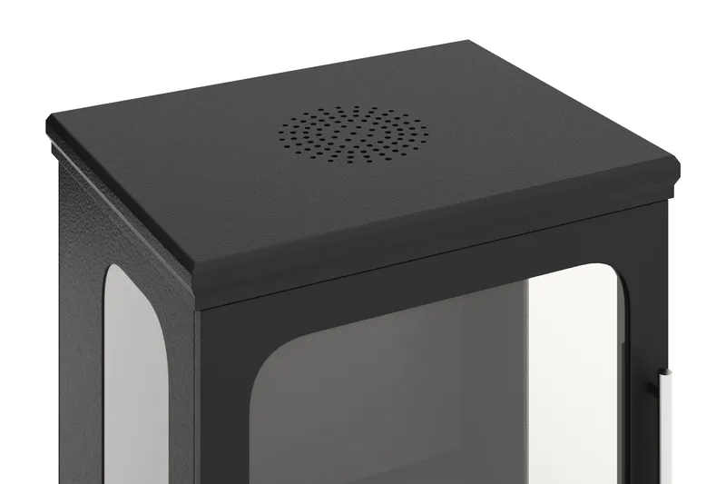 Corbo Liten Frittstående Rektangulær Etanolpeis 59x35x45 cm i Stål og Glass - Svart - Interiør - Peis - Peis uten pipe - Biopeis