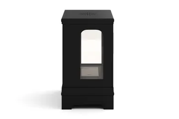 Corbo Liten Frittstående Rektangulær Etanolpeis 59x35x45 cm i Stål og Glass - Svart - Interiør - Peis - Peis uten pipe - Biopeis