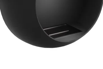 Corbo Liten Vegghengt Rund Etanolkamin 60x23x60 cm i Stål - Svart - Interiør - Peis - Peis uten pipe - Biopeis