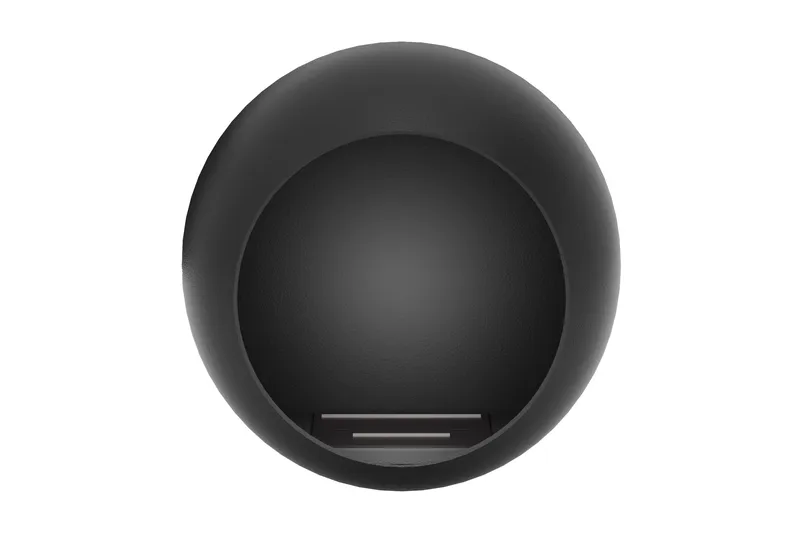 Corbo Liten Vegghengt Rund Etanolkamin 60x23x60 cm i Stål - Svart - Interiør - Peis - Peis uten pipe - Biopeis