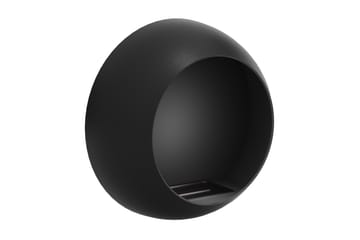 Corbo Liten Vegghengt Rund Etanolkamin 60x23x60 cm i Stål - Svart - Interiør - Peis - Peis uten pipe - Biopeis